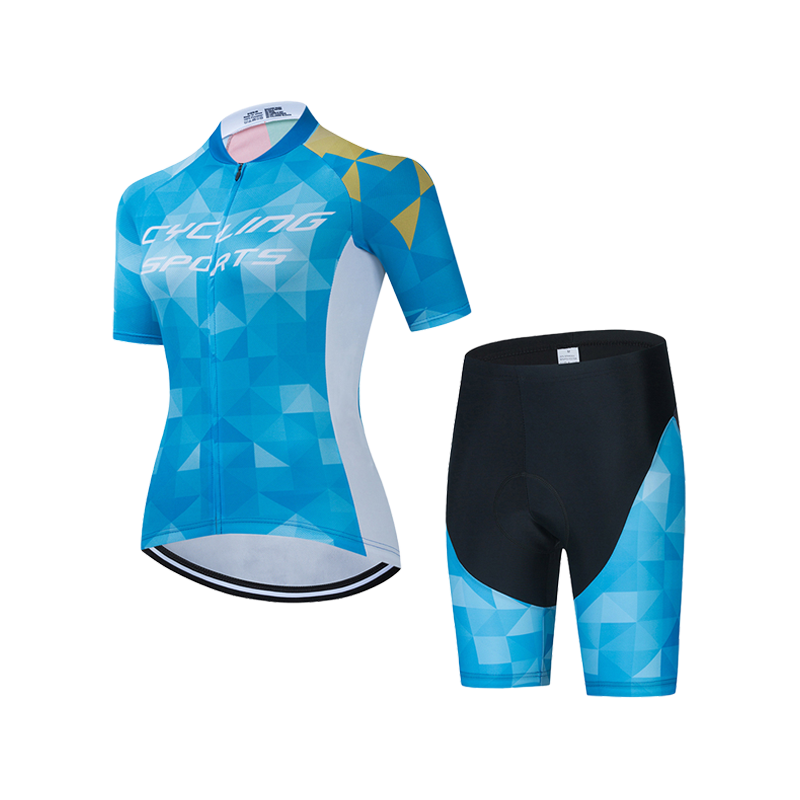 Custom Oem Short Sleeves Jersey Bike Uniform Set Women Cycling Clothing